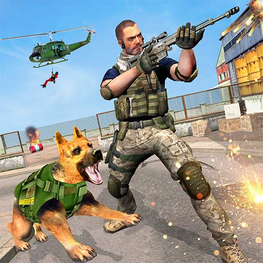 US Army Dog Anti Terrorist Shooting Game