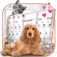 Cute Furry Dog Cat Keyboard