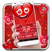 Emoji Heart Keyboard Theme