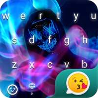 Colorful Smoke Live Keyboard Theme for Rockey on 9Apps