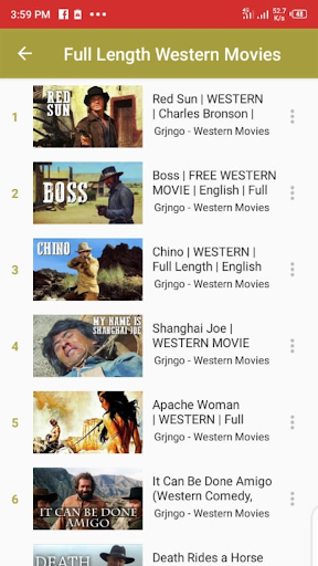 Western movies full on sale length in english