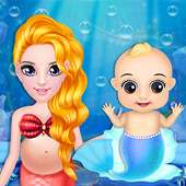 Mermaid New Born Baby - A Mermaid Baby Game