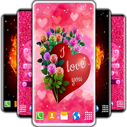 Love Live Wallpaper ❤️ Fancy Hearts HD Wallpapers