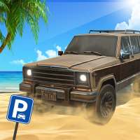 jogos estacionamento praia: simulador condução 3d