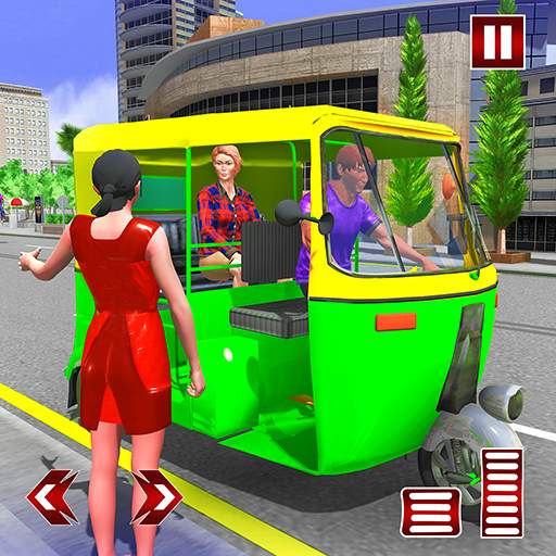 Modern Auto Rickshaw Games:City Taxi Driving Games