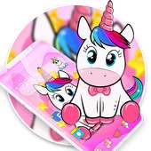 Pink Cute Unicorn Pony Theme