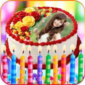 Photos on Birthday Cakes - Cake with name & photo