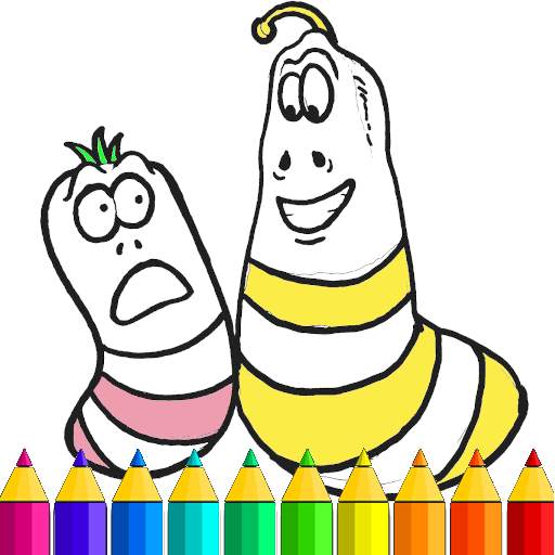 Coloring Cartoon World Larva