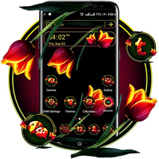 Red Tulip Theme Launcher