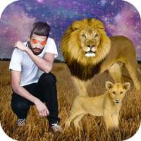 Photo With Lion : Photo Frame