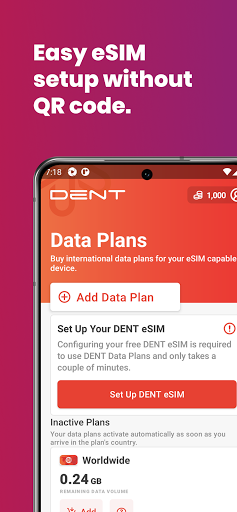 DENT: eSIM data plans & data top-up for all phones screenshot 4