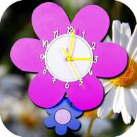 Daisy Flower Clock Live Wallpaper