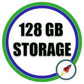 128 gb Storage Space cleaner : SIMULATED