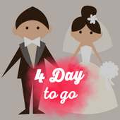 Wedding Sticker : Day's To Go Countdouwn Photo Art