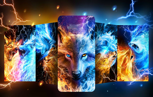 HD fire wolf wallpapers | Peakpx