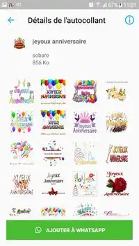 Happy Birthday Stickers Joyeux Anniversaire Apk Download 22 Free 9apps