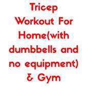 Tricep Exercise - Home & Gym Workout