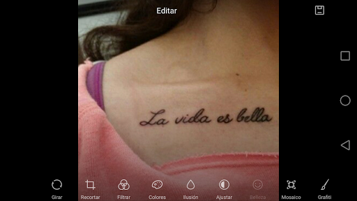 La Vida es Bella  tattoo script free scetch