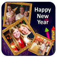 happy new year photo collage for greetings maker on 9Apps