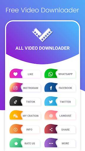 Downloader - Free All Video Downloader App 1 تصوير الشاشة