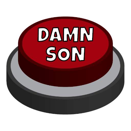 Damn Son Button