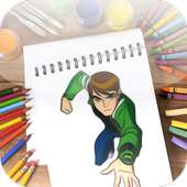 Learn To Play Coloring Ben 10