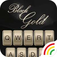 Black Gold Keyboard Theme on 9Apps