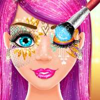 Peinture sur visage: Maquillage jeux de fille