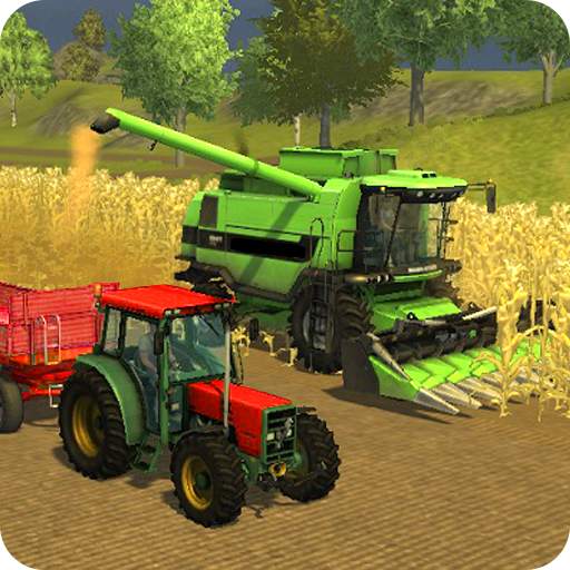 Village Farming Tractor Sim 3D