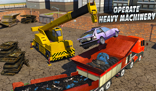 Monster Car Crusher Crane 2019: City Garbage Truck screenshot 6