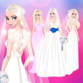 ❄ الزفاف الجليدية ❄ المجمدة فستان العروس حتى لعبة