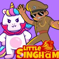 Little singham game Unicorn Singham in candy trap