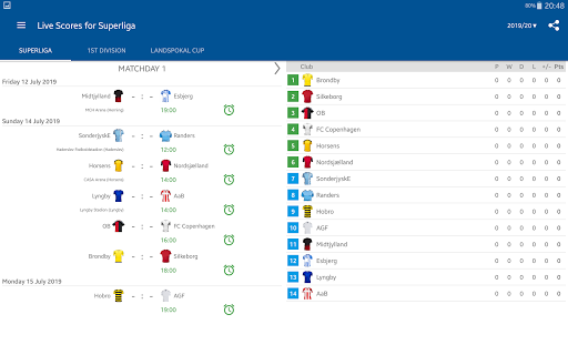 Live Scores for Danish Superliga 2021 2022 APK Download 2024