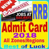 RRB Admit card & Result 2018 on 9Apps