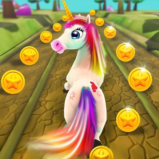 Unicorn Run Games: Runner Pony