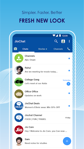 JioChat: HD Video Call स्क्रीनशॉट 2