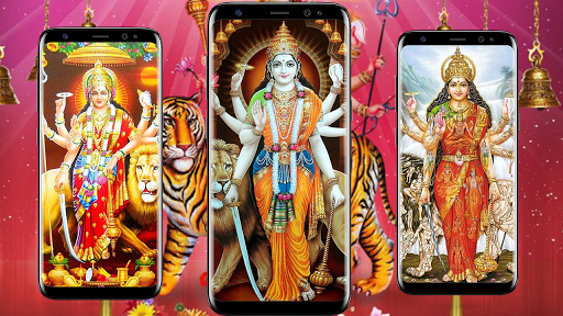 Durga mata vibrant HD image - ghantee