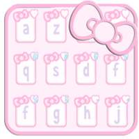 Cute baby Kitty pink keyboard on 9Apps