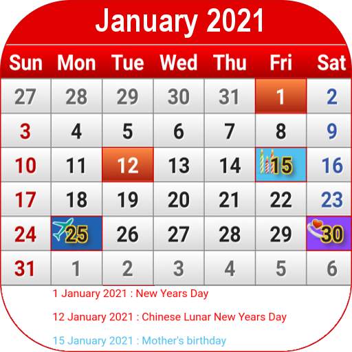 Philippines Calendar 2021