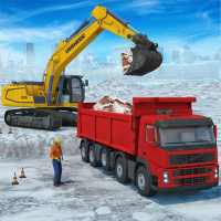 Neige excavatrice & route construction Jeux 2020 on 9Apps