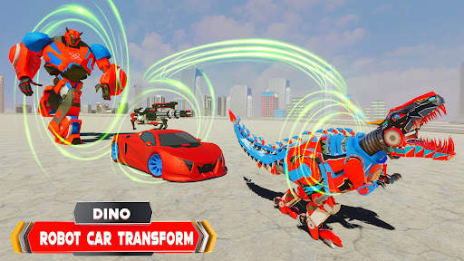 Dino Robot Transform Car Games скриншот 1
