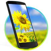 Sunny Sunflower 2D Android Live wallpaper