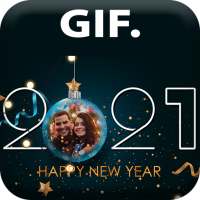 Happy New Year 2021 GIF Photo Frames