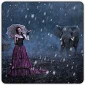 Live Rain Snow Photo Frames on 9Apps