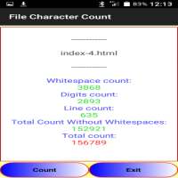 File Character Count