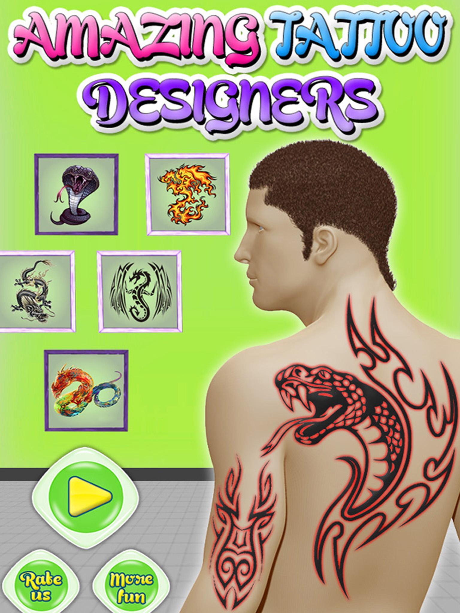 Back Tattoo generator | Puppies and Flowers