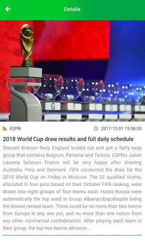 Russia Football World Cup 2018 app screenshot 3