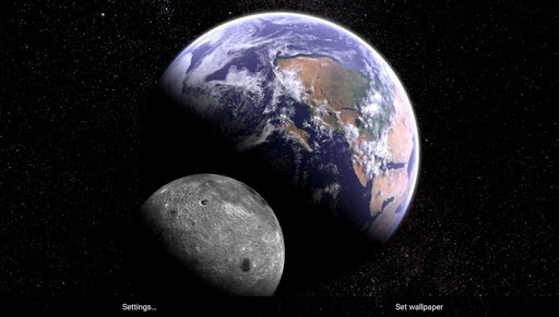 Earth & Moon in HD Gyro 3D Parallax Live Wallpaper screenshot 6