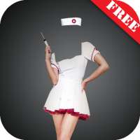 Girl fancy dress photo montage