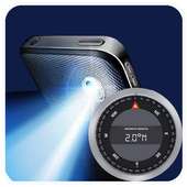 Digital Compass Flash Light on 9Apps